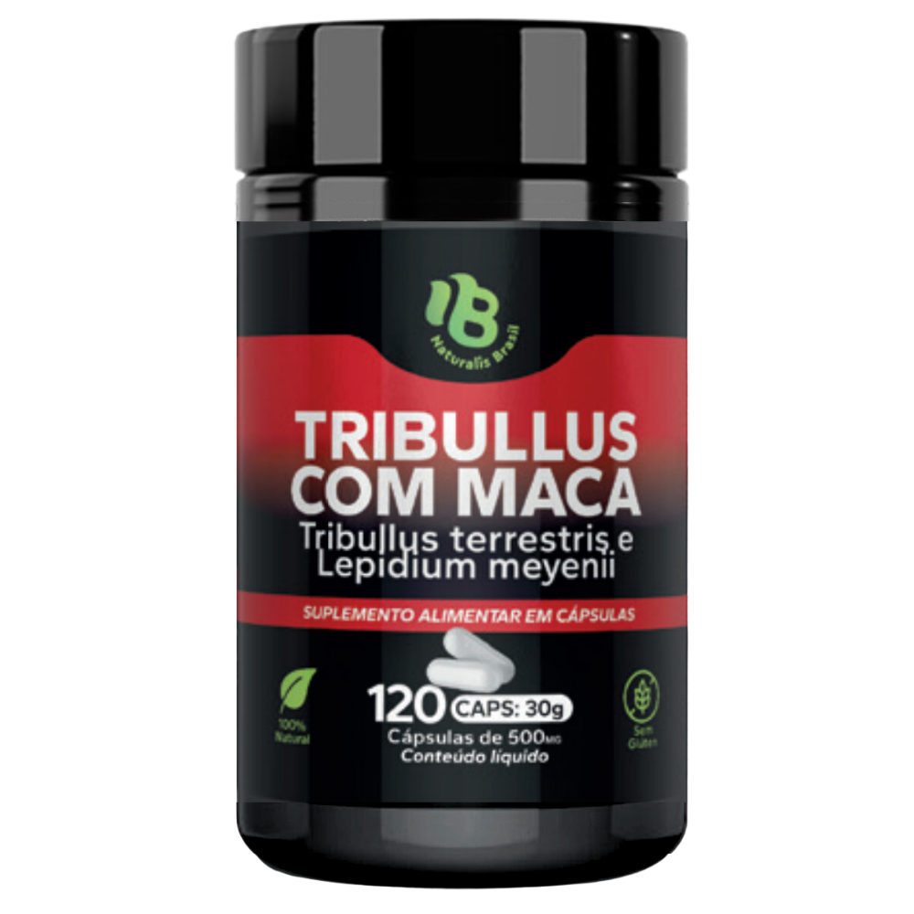 Tribulus Terrestris com Maca Peruana 500mg 120 cápsulas Naturalis
