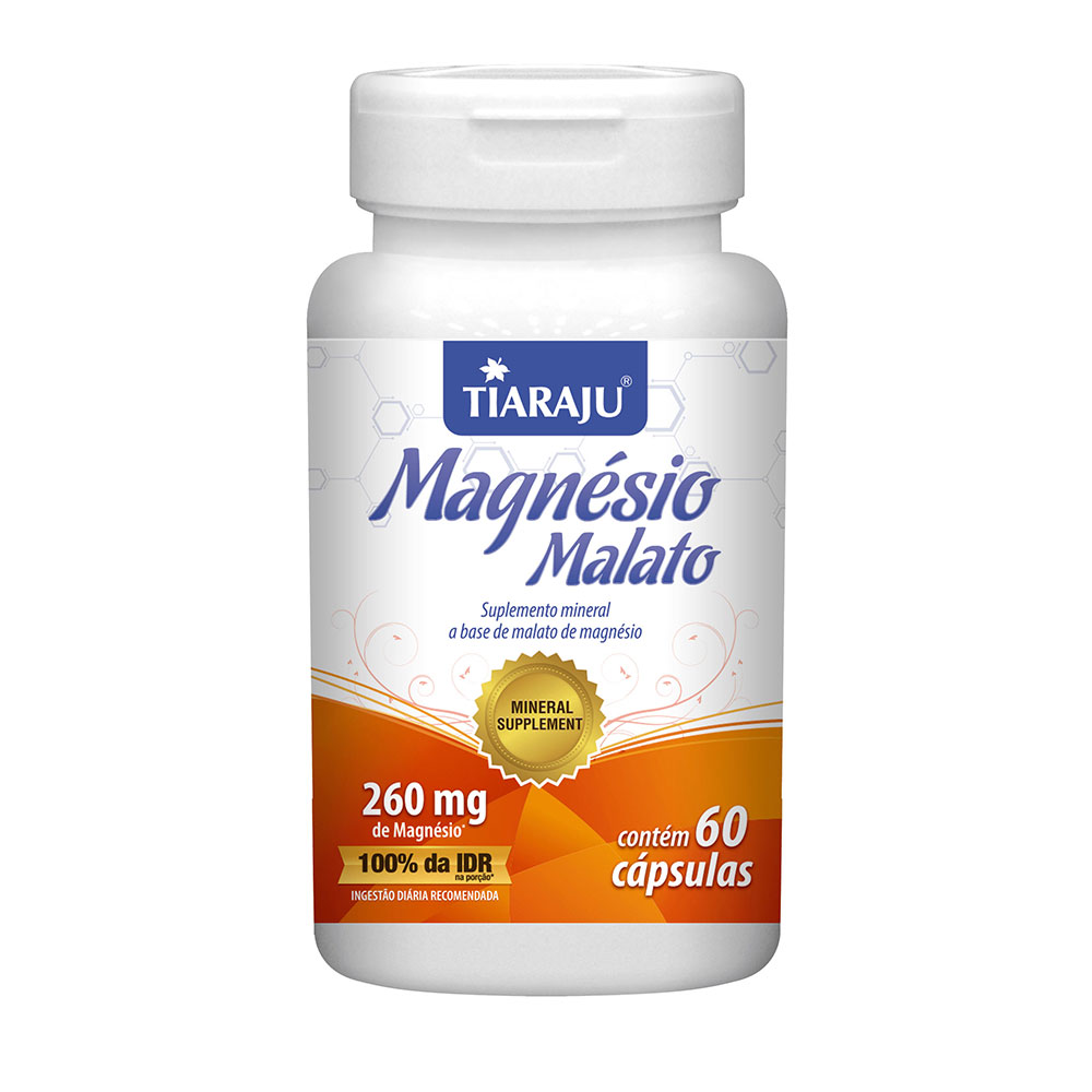 Magnesio Malato 550mg (65mg) 60 cápsulas Tiaraju