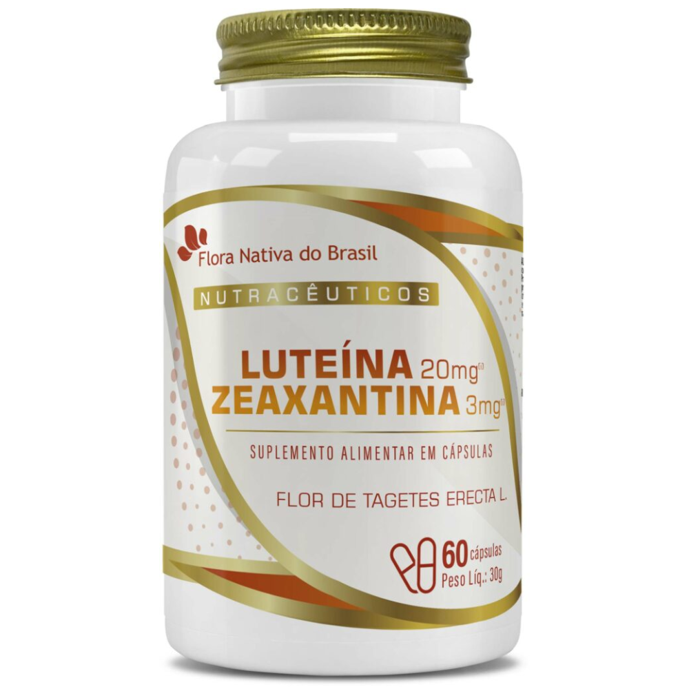Luteina com Zeaxantina 500mg 60 cápsulas Flora Nativa