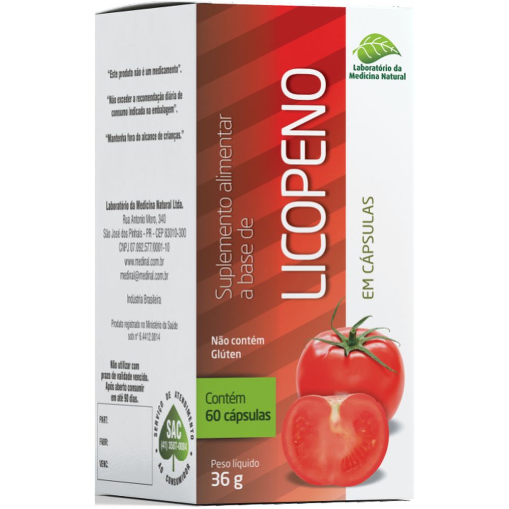 Licopeno 500mg 60 cápsulas Medinal