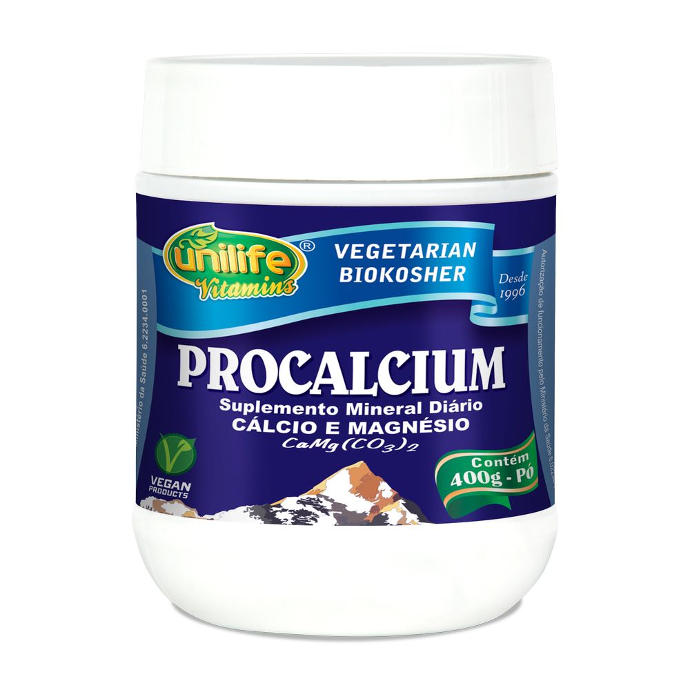 Procalcium - Dolomita em Pó- 400g Unilife