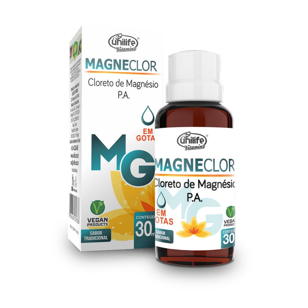 Cloreto de Magnesio PA - Magneclor - 30ml Unilife