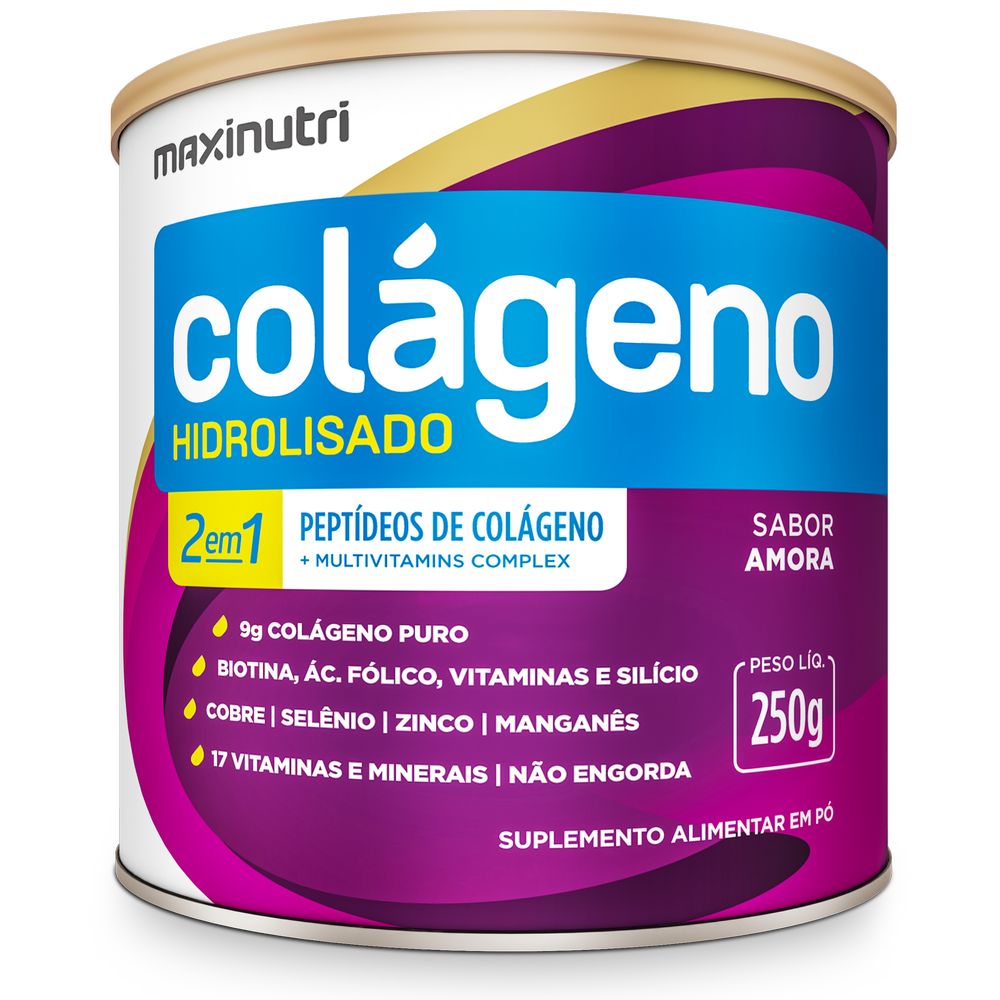 Colageno Hidrolisado 2em1 250g Amora Maxinutri