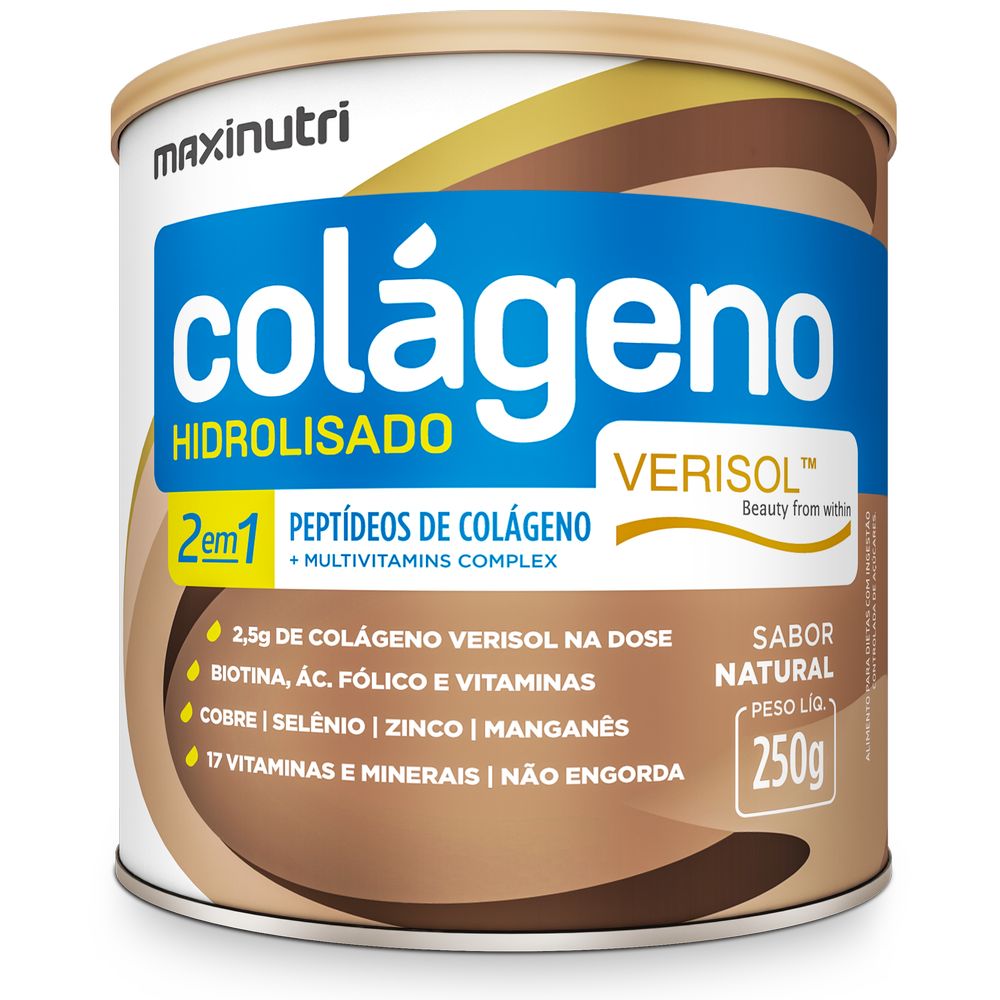 Colageno Hidrolisado 2em1 Verisol 250g Natural Maxinutri