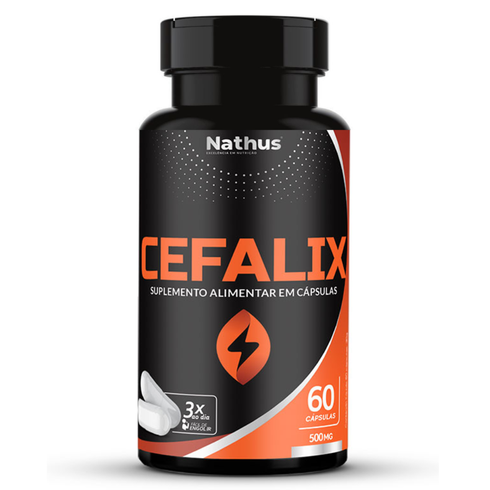 Cefalix - Colina, Cafeina, Vitaminas e Minerais 500mg 60 cápsulas Nathus