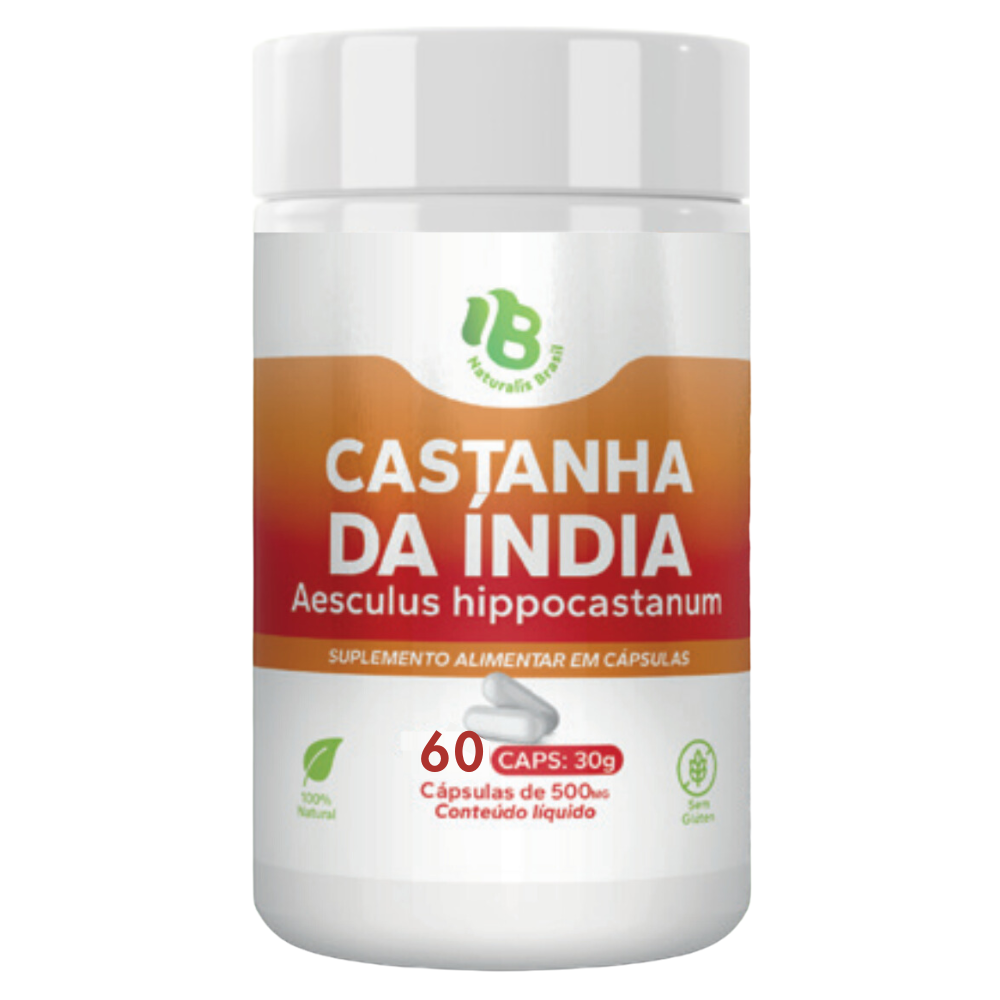 Castanha da India 500mg 60 cápsulas Naturalis Brasil