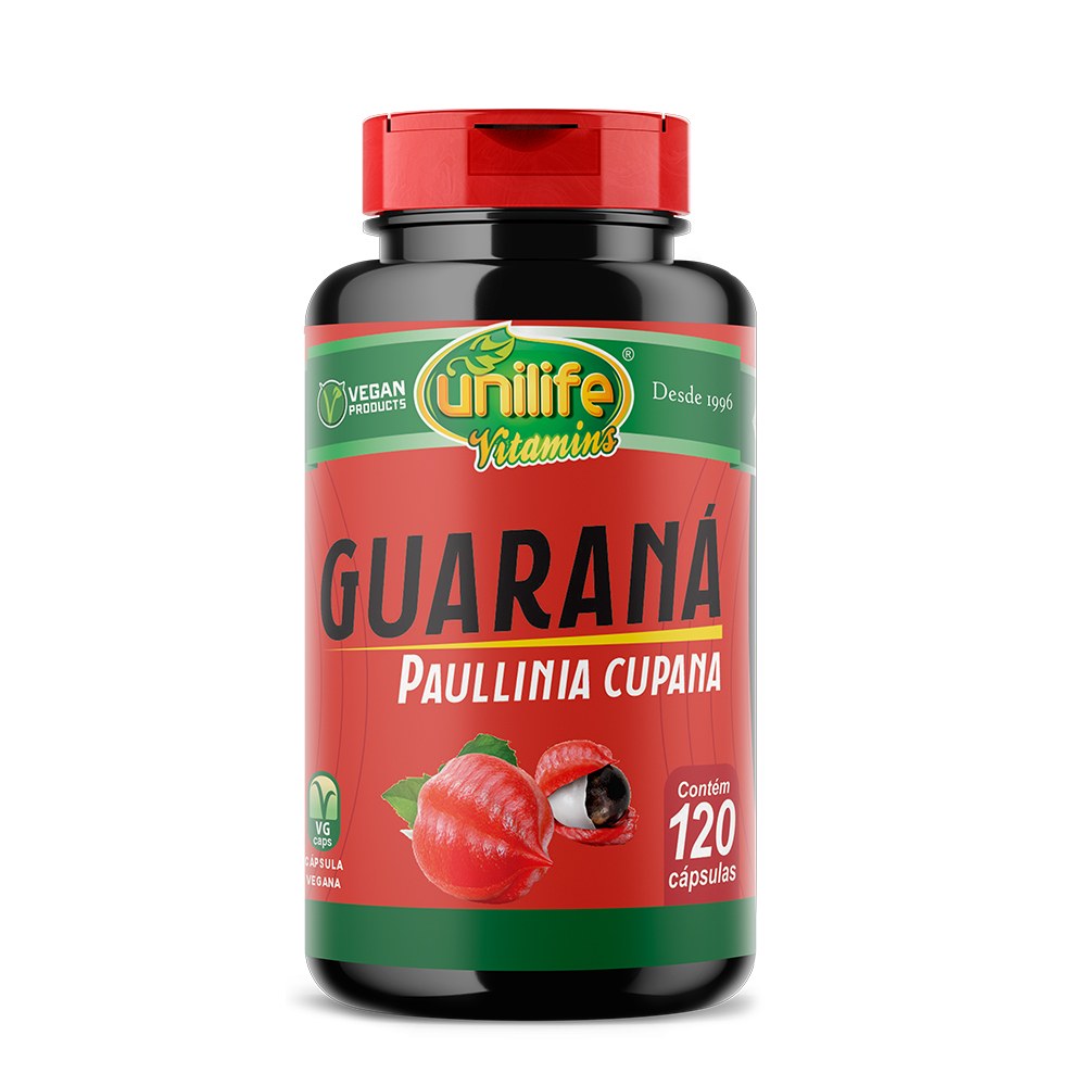 Guarana 500mg 120 cápsulas Unilife