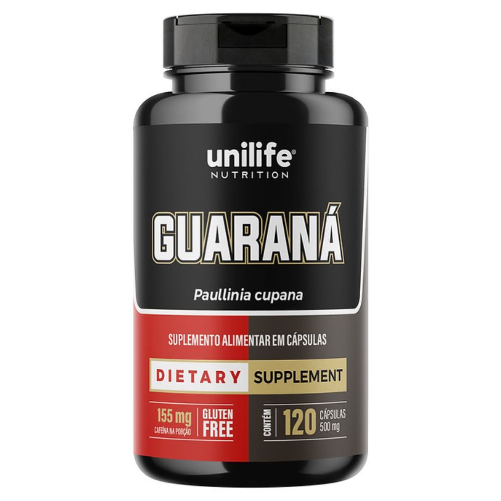 Guarana 500mg 120 cápsulas Unilife