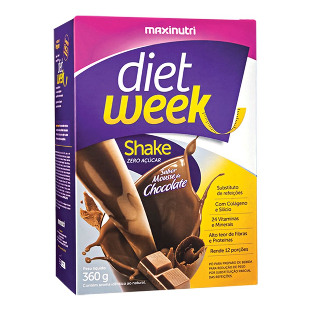 Diet Week Shake 360g Mousse de Chocolate Maxinutri