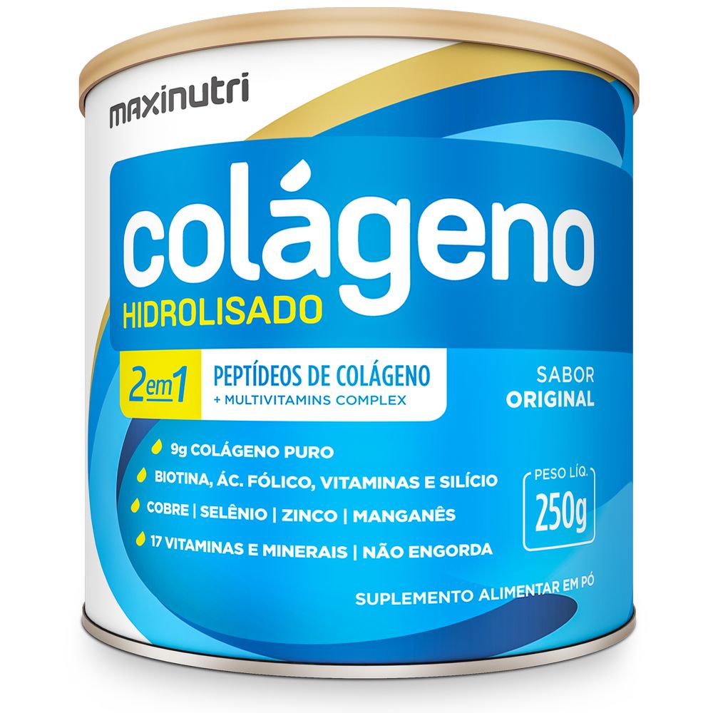 Colageno Hidrolisado 2em1 250g Original Maxinutri