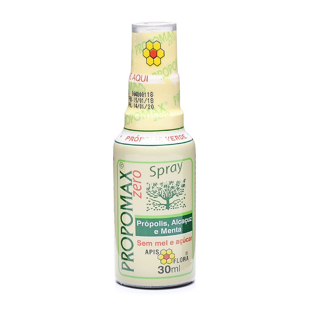 Propomax Zero Spray Extrato de Propolis Verde e Menta sem alcool 30ml Apisflora