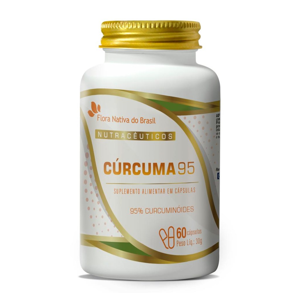 Curcuma (95% Curcumina) 500mg 60 cápsulas Flora Nativa