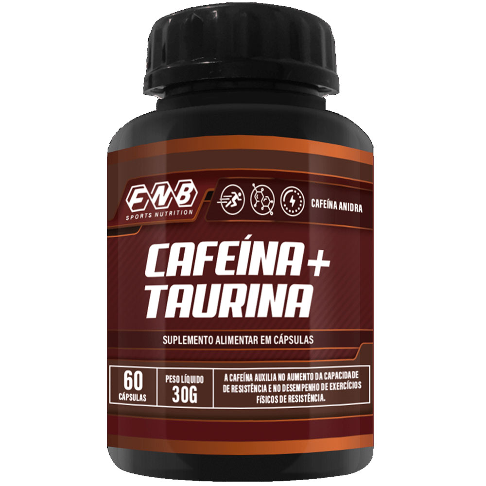 Cafeina com Taurina 500mg 60 cápsulas Flora Nativa