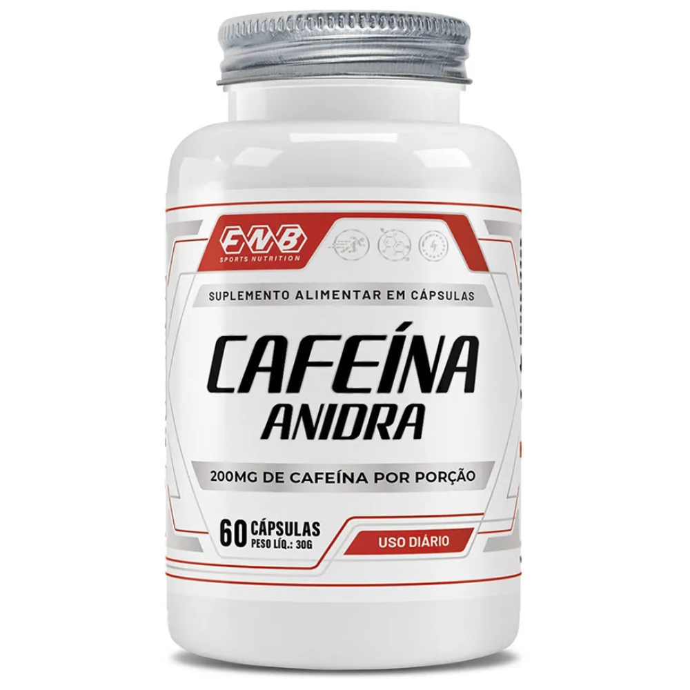 Cafeina Anidra (200mg) 500mg 60 cápsulas Flora Nativa