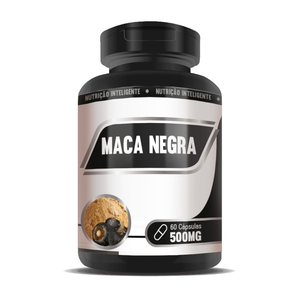 Maca Peruana Negra 500mg 60 cápsulas RN Suplementos