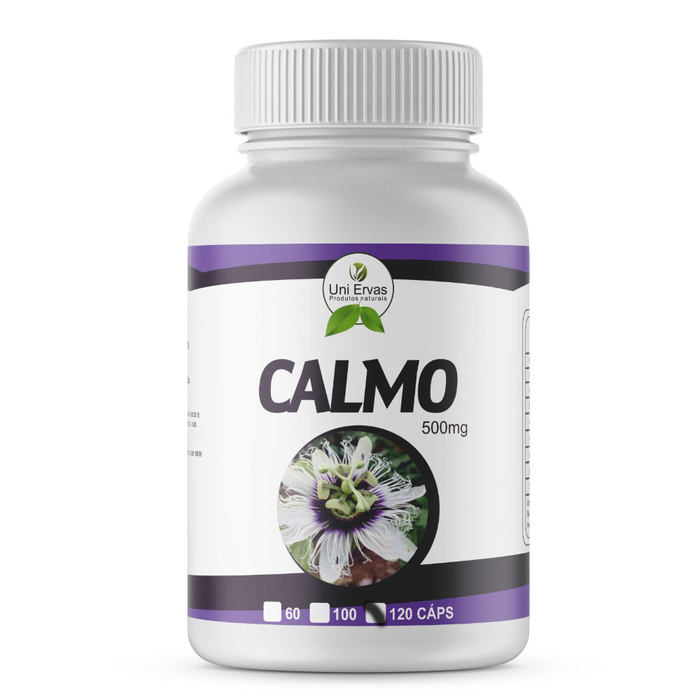 Calmo 500mg 120 capsulas Uni Ervas