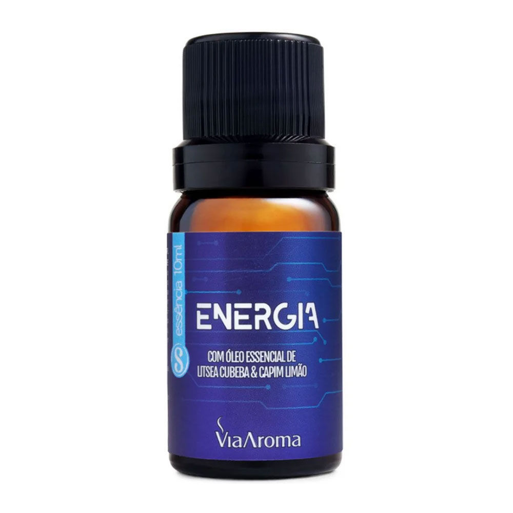 Essencia Energia (Com Litsea Cubeba e Capim Limao) 10ml Via Aroma