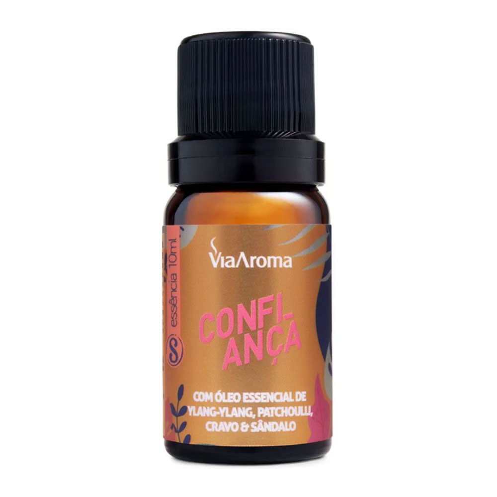Essencia Confiança (Com Ylang Ylang, Patchoulli, Cravo e Sandalo) 10ml Via Aroma