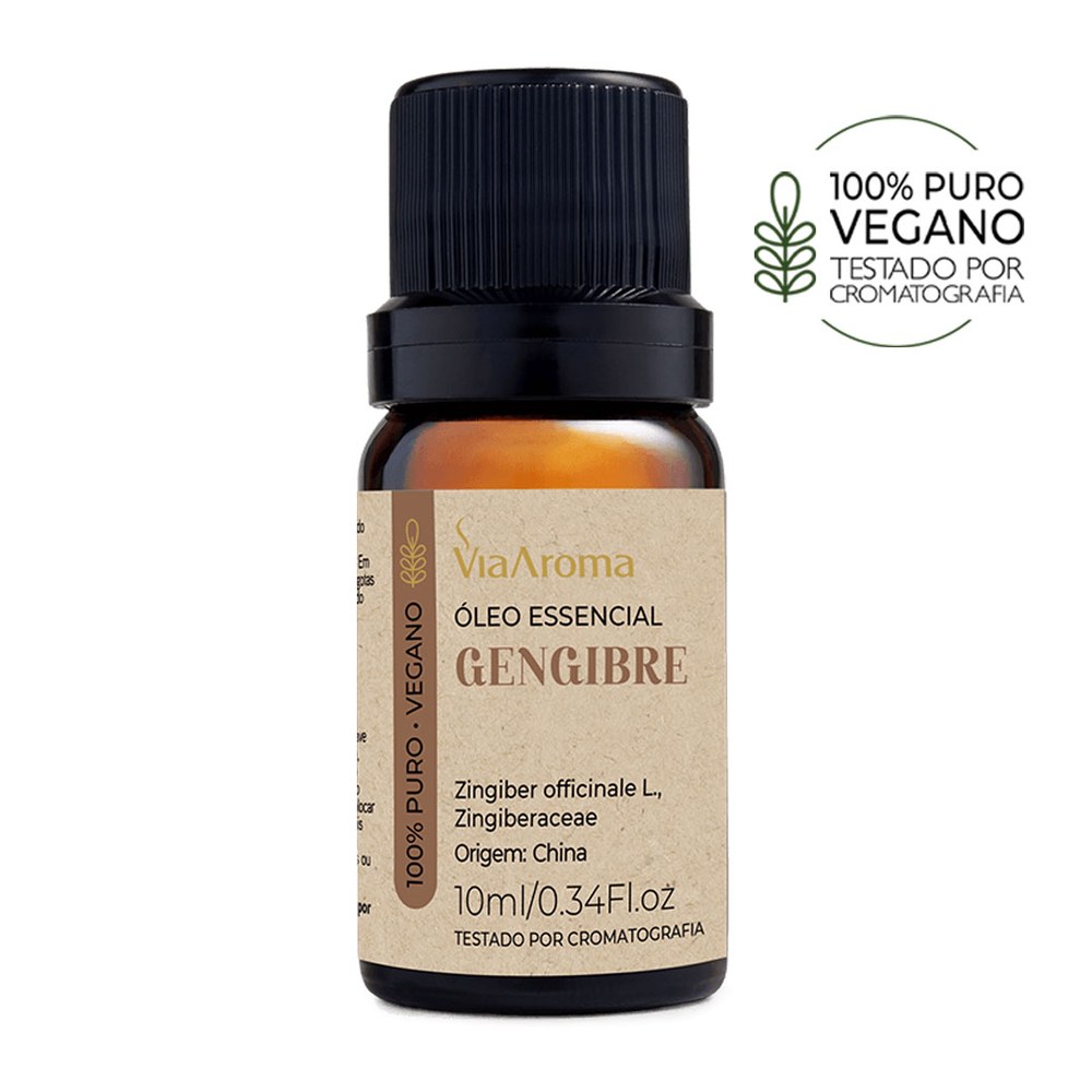Oleo Essencial Gengibre 10ml Via Aroma