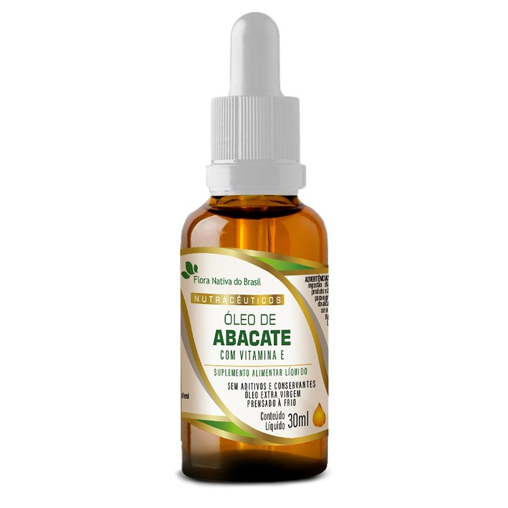 Oleo de Abacate com Vitamina E gotas 30ml Flora Nativa