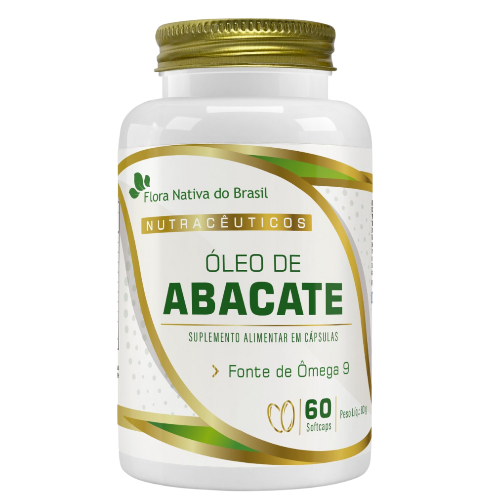 Oleo de Abacate 1000mg 60 softcaps Flora Nativa