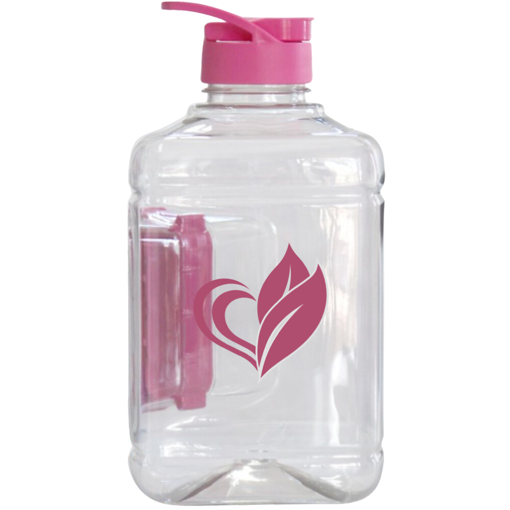 Galão Cristal 1,5L Tampa Rosa Twist