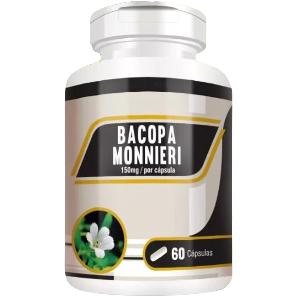 Bacopa Monnieri 500mg 60 cápsulas RN Suplementos