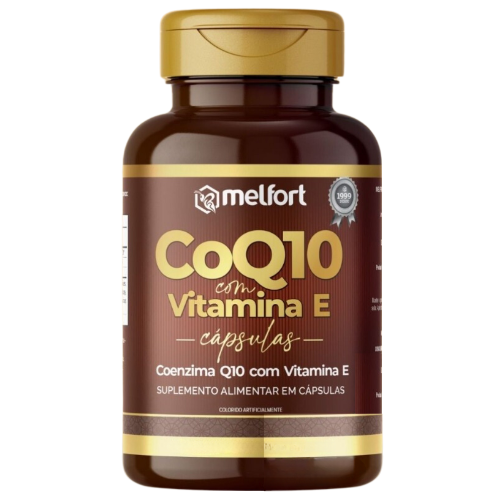 Coenzima Q10 (50mg) com Vitamina E 500mg 60 cápsulas Melfort