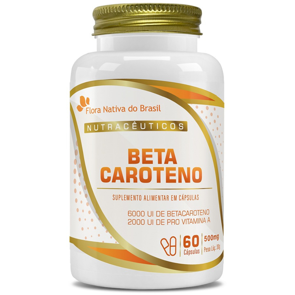 Betacaroteno 500mg 60 cápsulas Flora Nativa