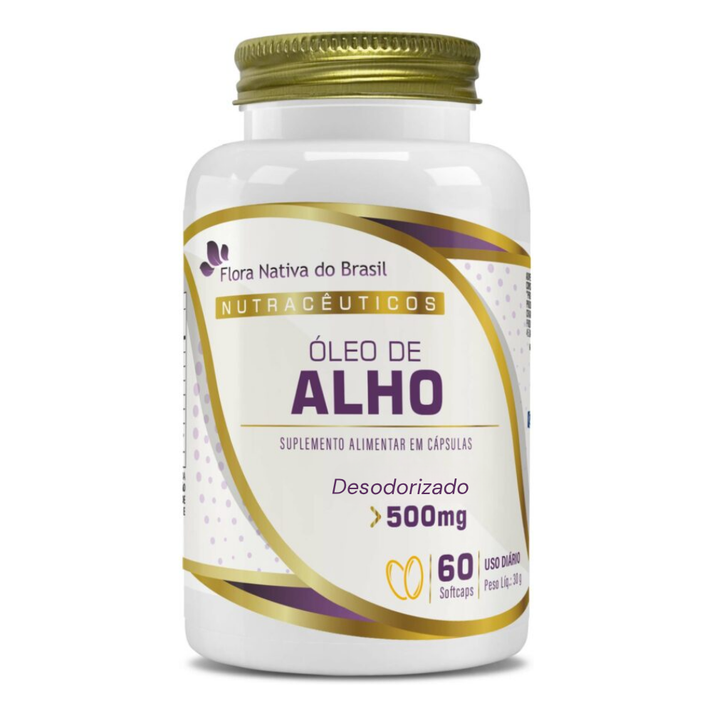 Oleo de Alho 500mg 60 cápsulas Flora Nativa