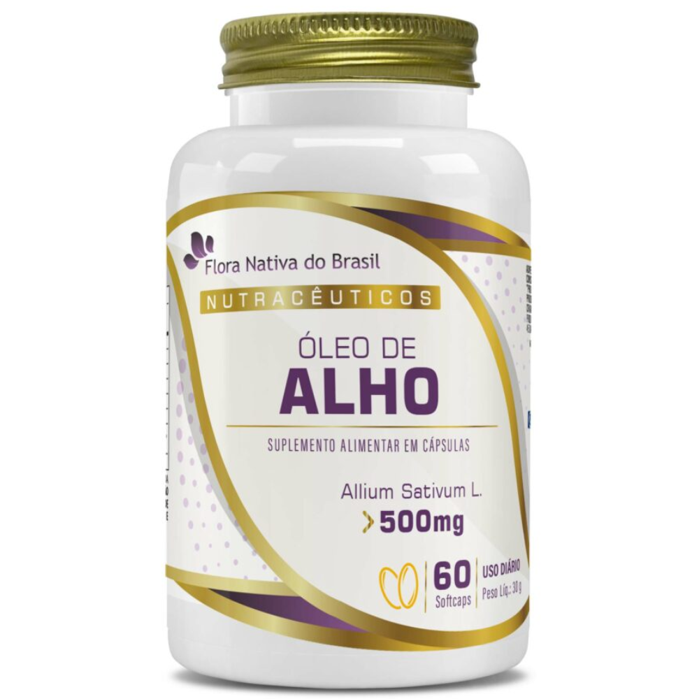 Oleo de Alho 500mg 60 cápsulas Flora Nativa