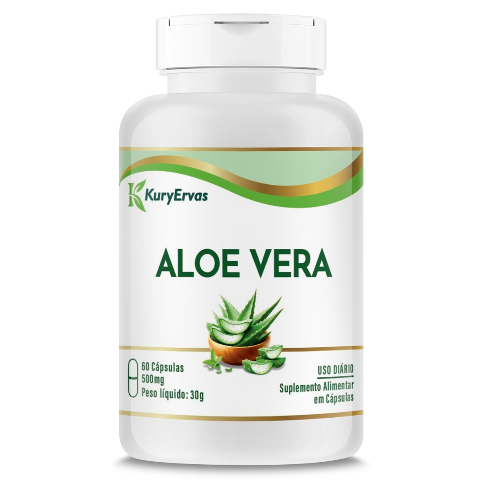 Aloe Vera 500mg 60 cápsulas Kury Ervas