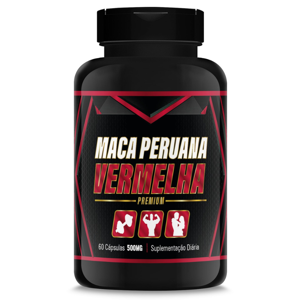 Maca Peruana Vermelha 500mg 60 cápsulas Kury Ervas
