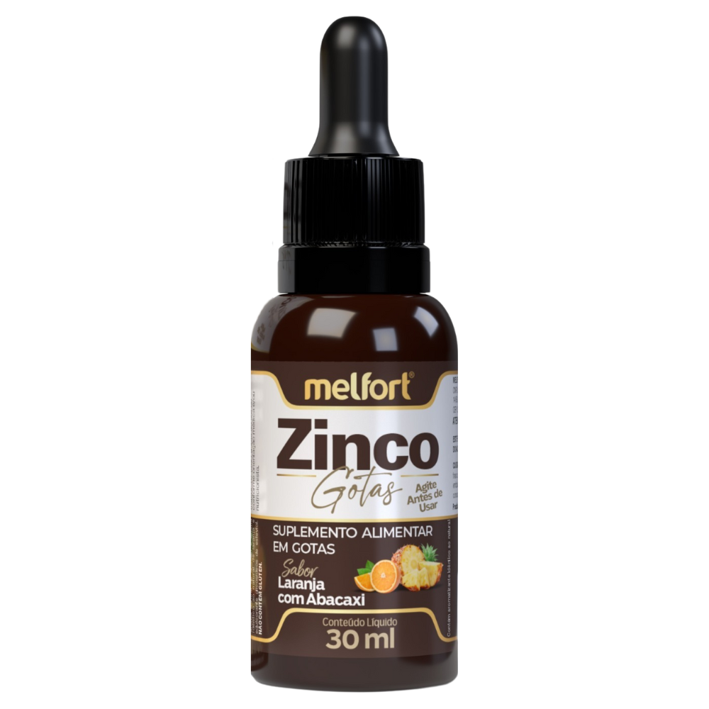 Zinco 30ml Sabor Laranja com Abacaxi 30ml Melfort