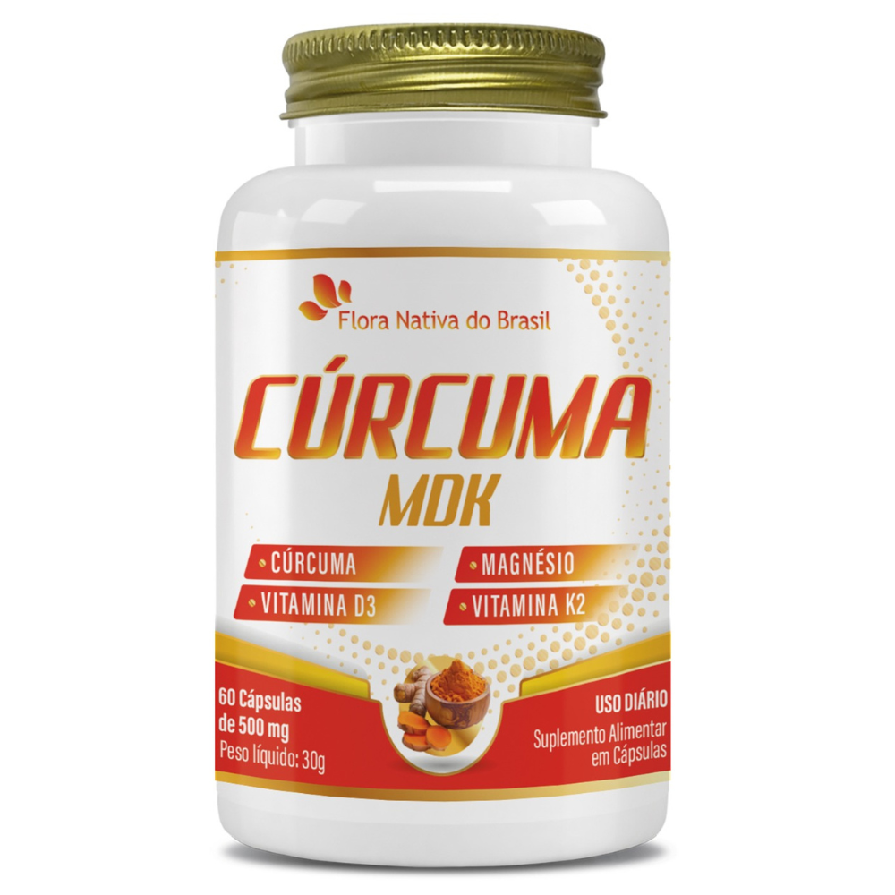 Curcuma MDK 500mg 60 cápsulas Flora Nativa