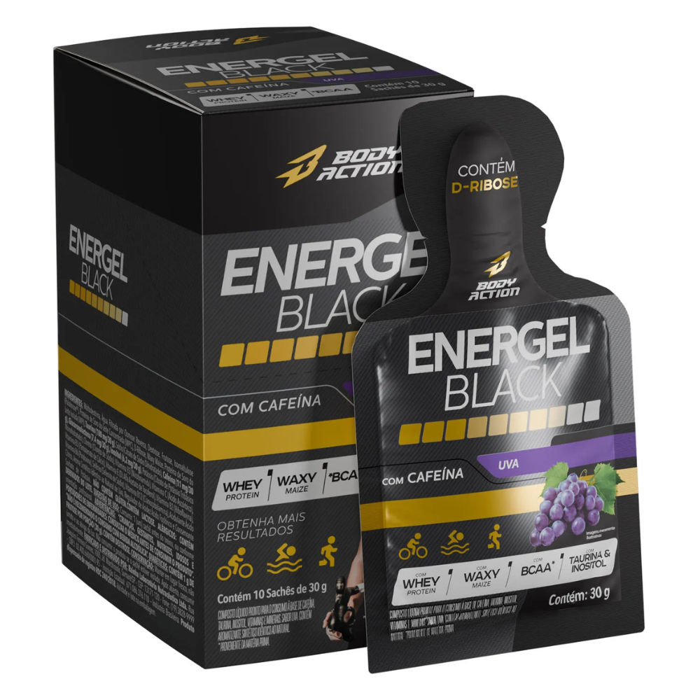 Energel Black 10x30g Uva Body Action