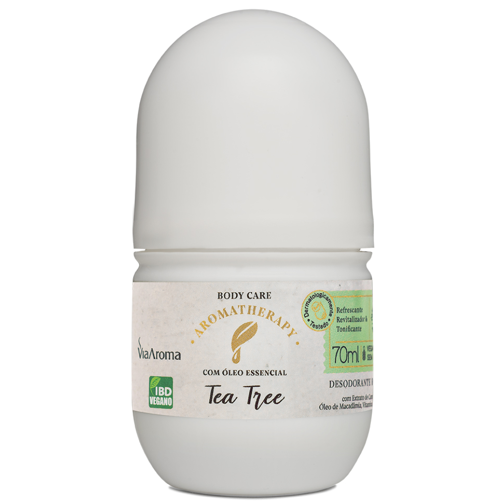 Desodorante Aromatherapy Tea Tree (Melatonina) 70ml Via Aroma