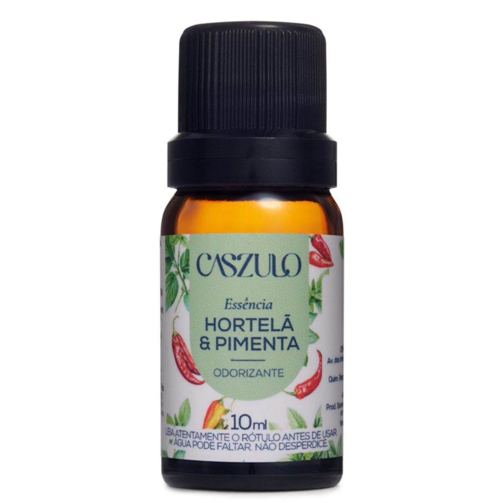 Essencia Hortela e Pimenta 10ml Caszulo Via Aroma