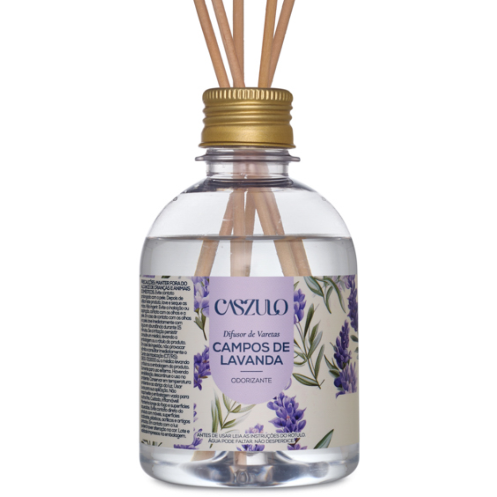 Difusor Varetas Campos de Lavanda 250ml Caszulo Via Aroma
