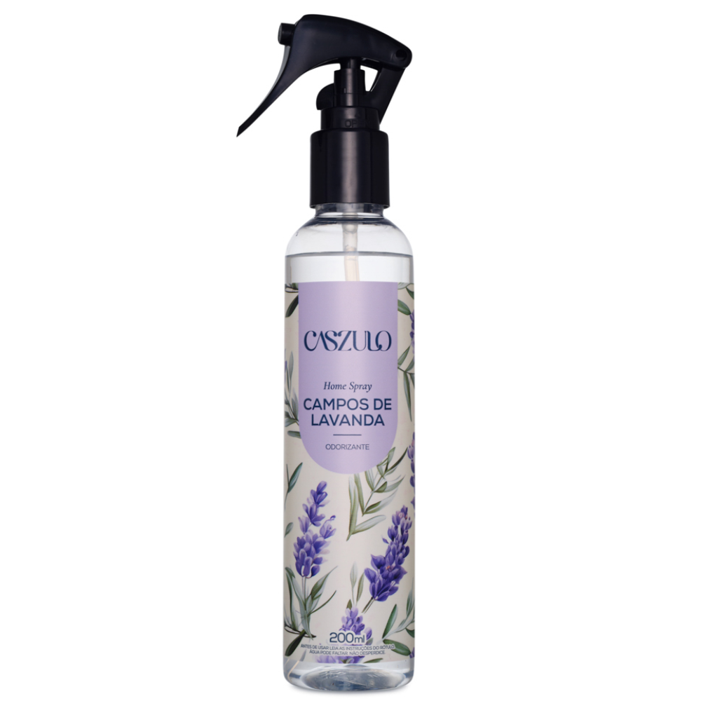 Home Spray Campos de Lavanda 200ml Caszulo Via Aroma