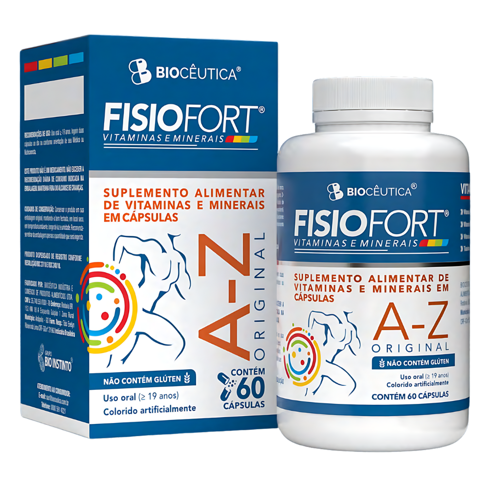 Fisiofort A-Z - Polivitaminico - 370mg 60 cápsulas Bioceutica
