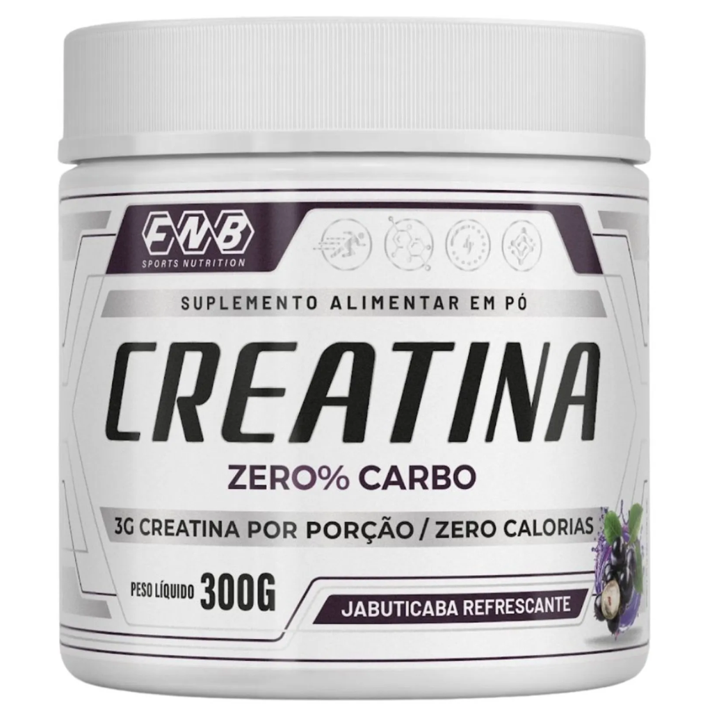 Creatina Zero Carbo 300g Sabor Jabuticaba  Flora Nativa
