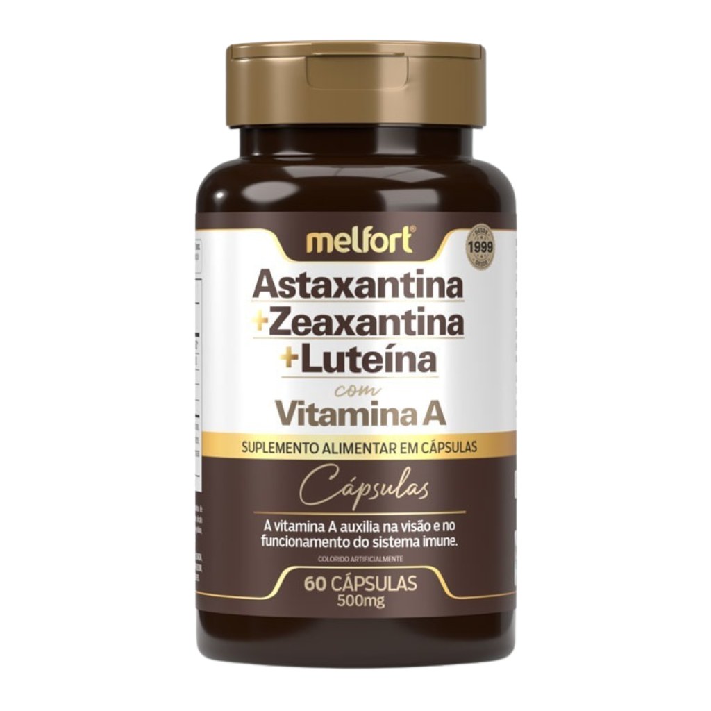 Astaxantina + Zeaxantina + Luteina 500mg 60 cápsulas Melfort