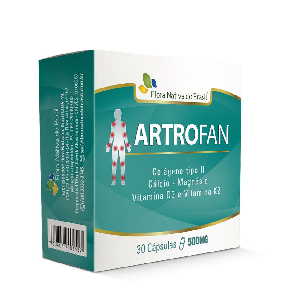 Artrofan (Com Colageno II, MDK, Calcio) 500mg 30 cápsulas Flora Nativa