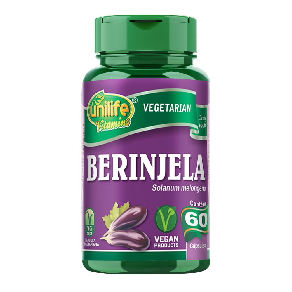 Berinjela 350mg 60 cápsulas Unilife