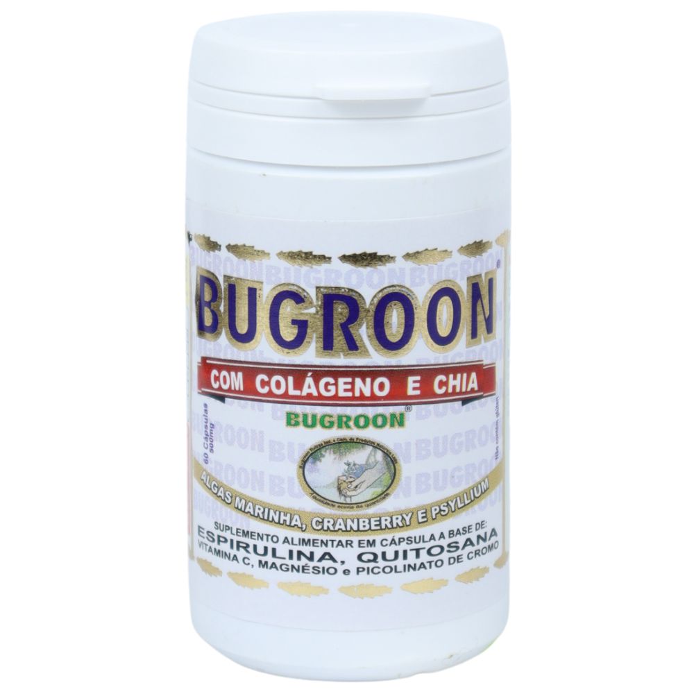 Bugroon Colageno e Lichia 500mg 60 cápsulas Raízes