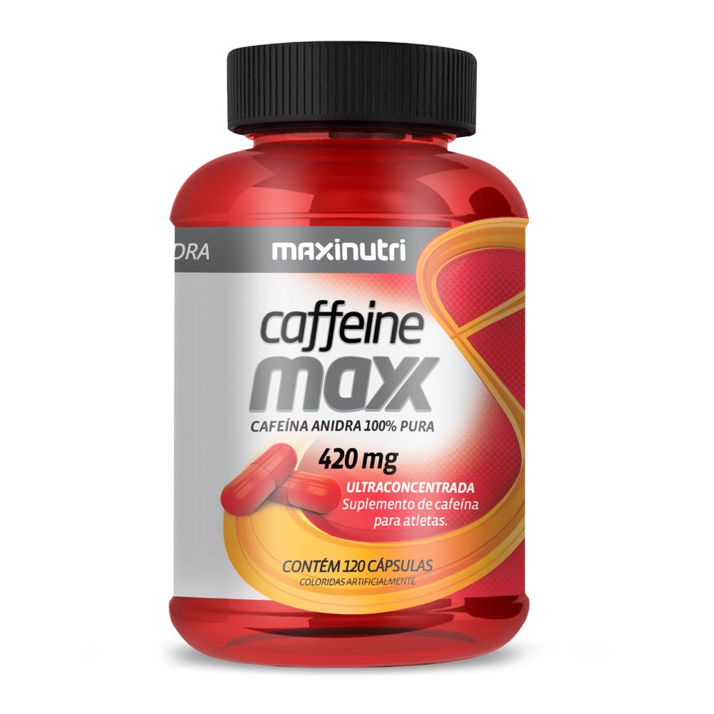 Caffeine Max (Cafeina) 420mg 120 cápsulas Maxinutri