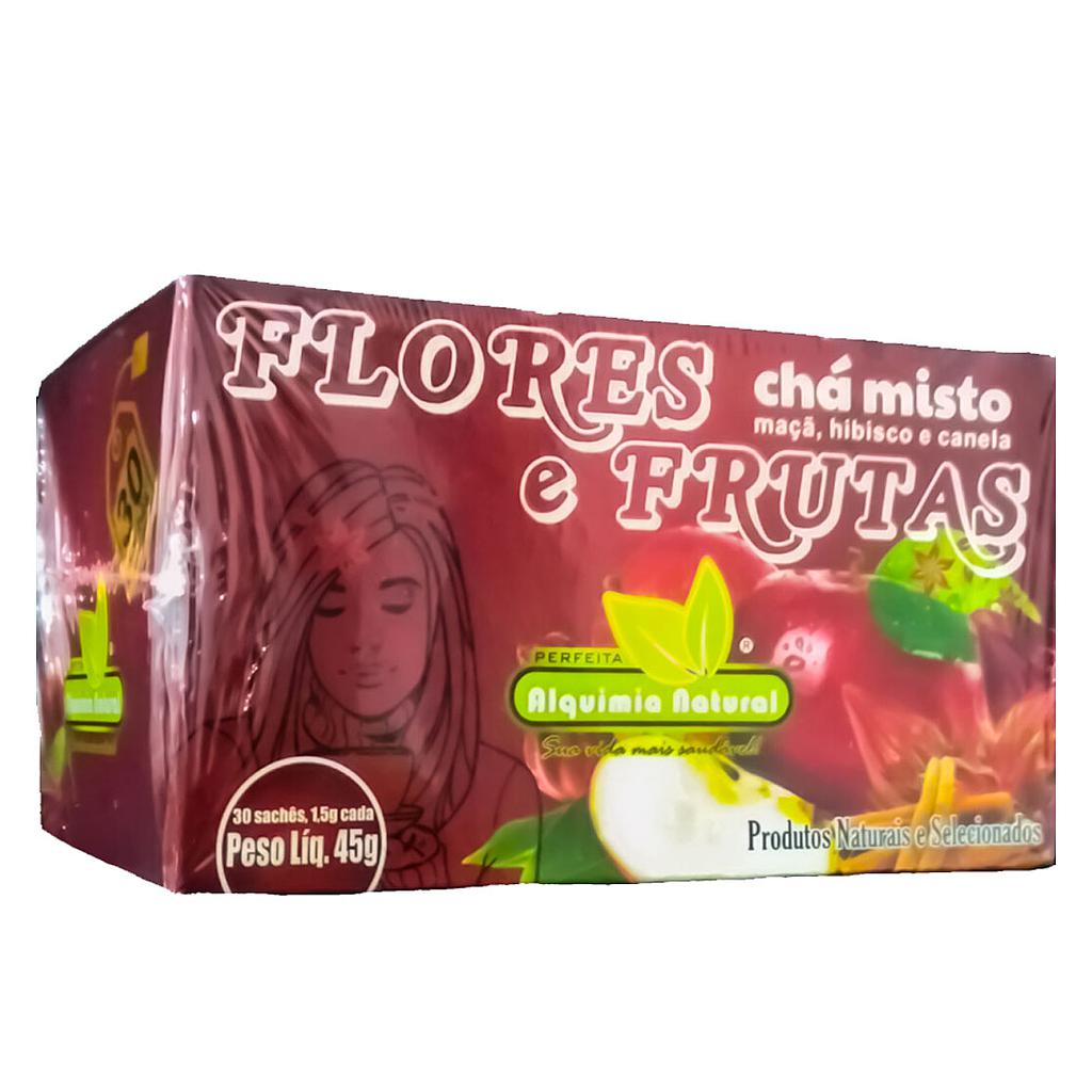 Cha Misto Flores e Frutas 30 saches 1,5g Alquimia Natural