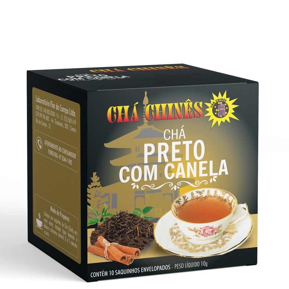 Cha Preto com Canela 10g Cha Chines