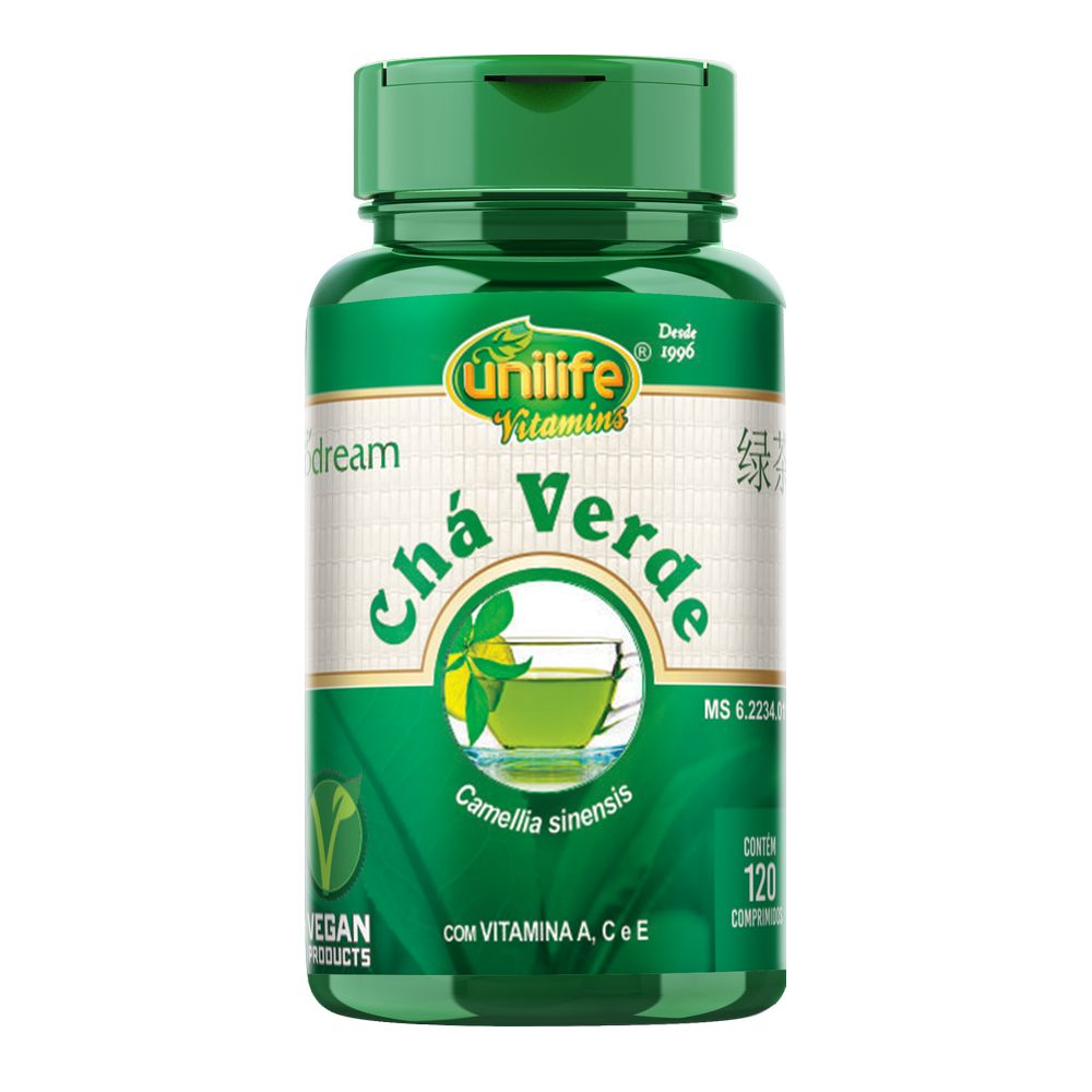 Cha Verde 400mg 120 comprimidos Unilife